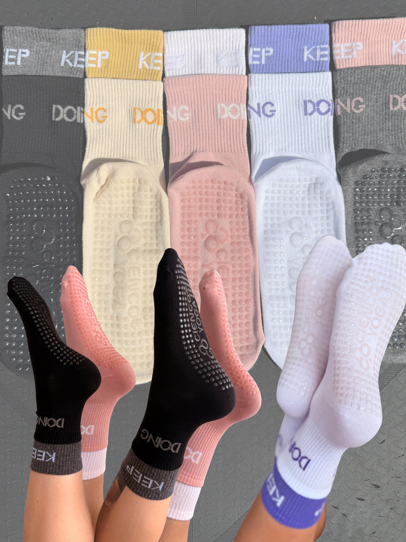 Calcetín LARGO Pack (Yoga-Pilates) Surtido